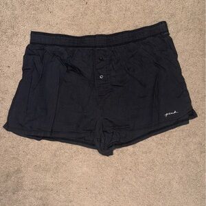 PINK Victoria's Secret Black Sleep Shorts